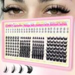 [New Arrival] Amazon EU/US Cross-border Segment Lash False Eyelash Set New Style Single Cluster Lashes - EY Yellow Horizontal Lower Rabbit M1730