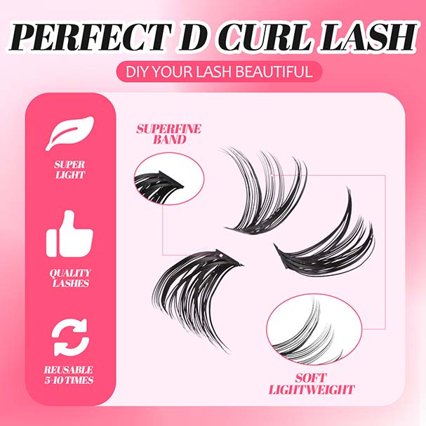 natural wispy cluster lashes – puppy eye style