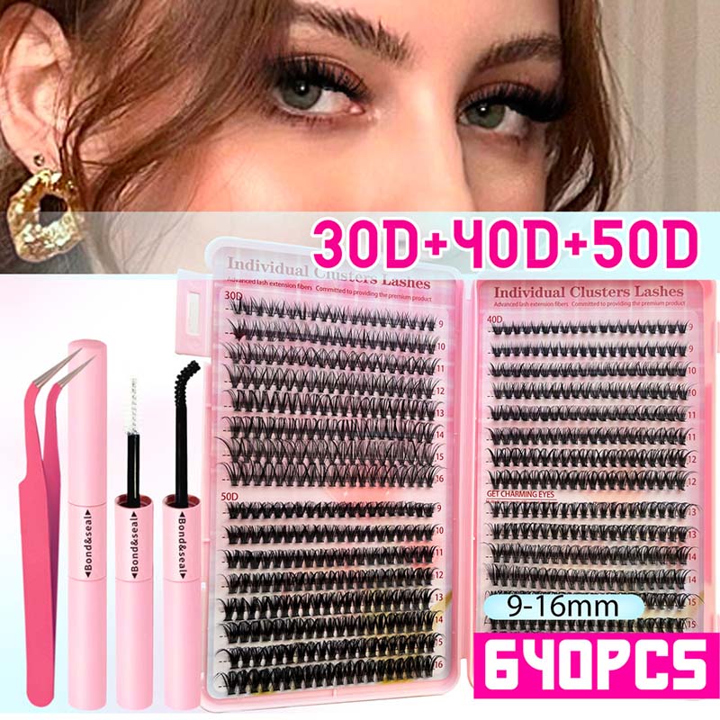 wispy cluster lashes book set – multiple styles