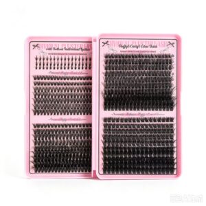 【custom】european and american cross border single cluster segmented false eyelash set fluufy wholesale eyelash book eyelashes