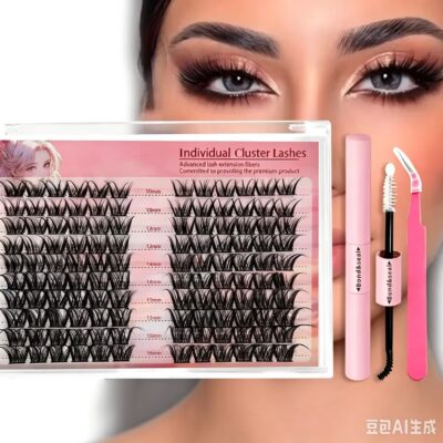 [trial set] cross border european american style false eyelash set, middle east russian asian mixed wide stem eyelashes
