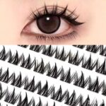 100 clusters large capacity glue free small milk dog series false eyelashes lazy thick natural beginner eyelashes comic segment