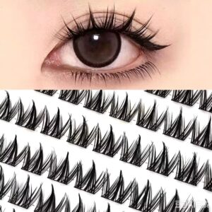 100 clusters large capacity glue free small milk dog series false eyelashes lazy thick natural beginner eyelashes comic segment