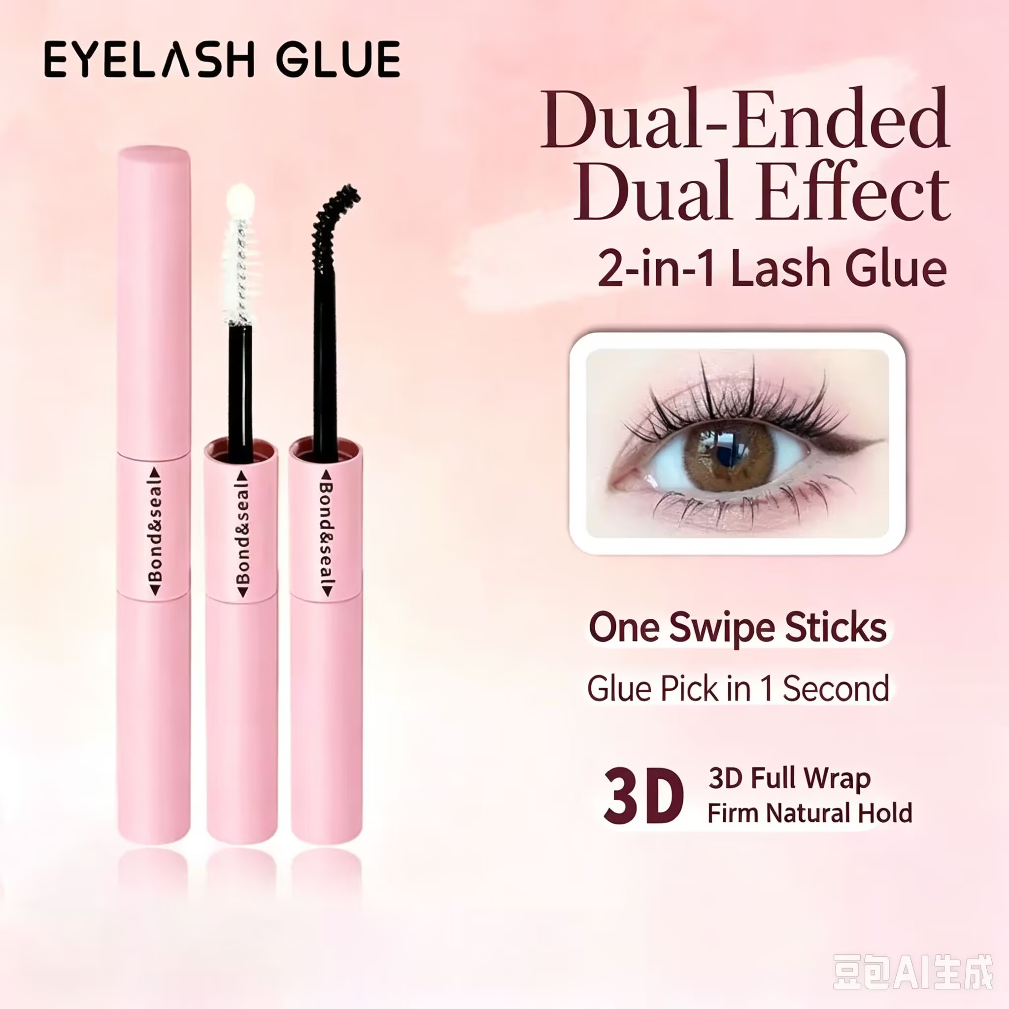 cross border stock dual head eyelash glue black bond+sealant transparent top coat for false eyelash tools cross border stock dual head eyelash glue black bond+sealant transparent top coat for false eyelash tools