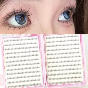 no glue false eyelashes small flame lower lash book cute natural girl group simulation large capacity self adhesive eyelashes
