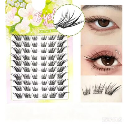 su daji false eyelashes natural segmented lashes high cold fox style single cluster comic big eye lashes wholesale