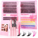 cross border european and american false eyelashes 30p 40p 50p colorful eyelash book custom color card paper length curl packaging box