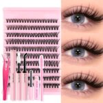 custom 30d 40d 60d 80d false eyelashes washboard european and american clusters amazon color card length customization