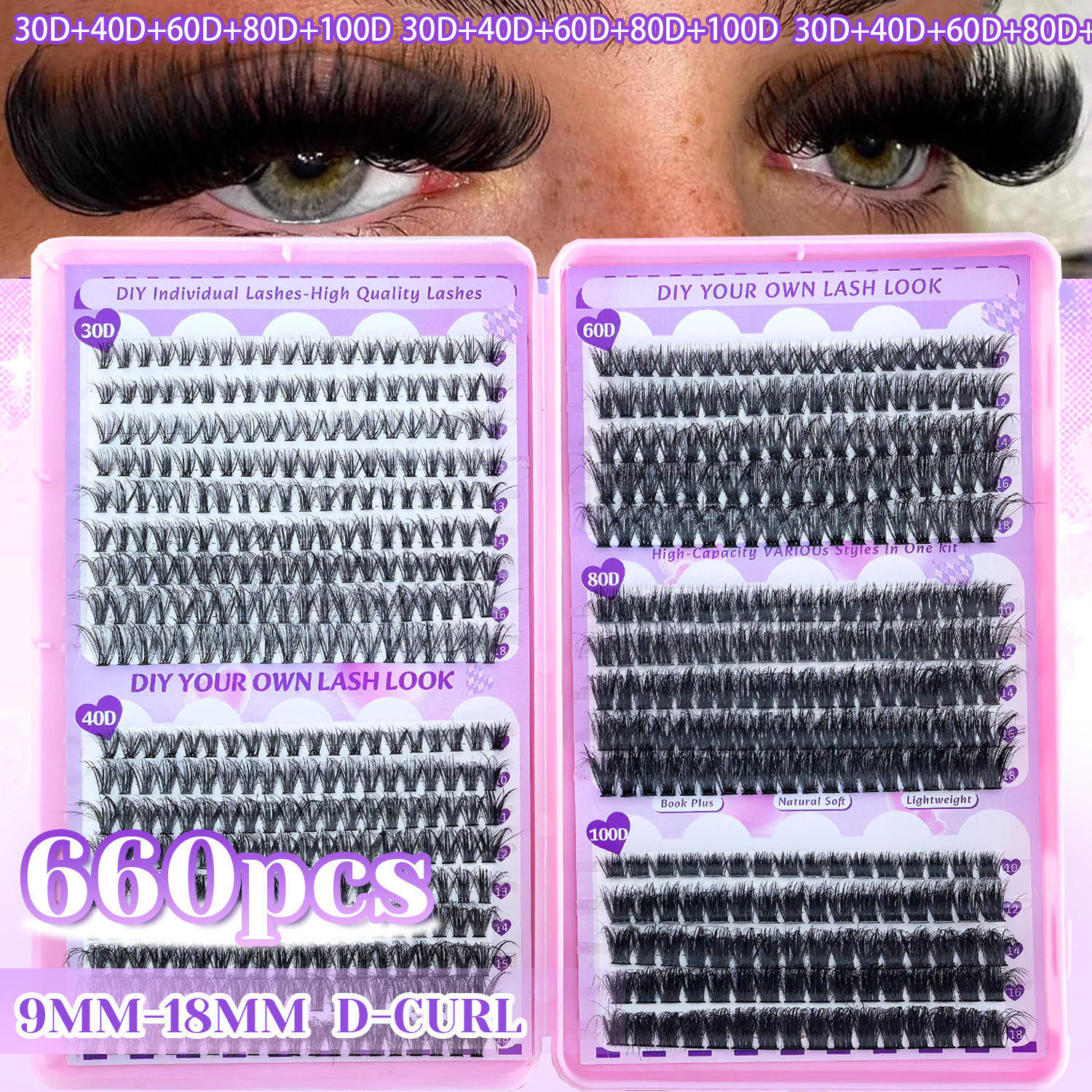 o1cn010kncdp1ltglcvzveg 2212222444876 0 cib.jpg European and American cross-border hot-selling DIY segmented single-cluster D-curve false eyelash set 660 clusters thick curly eyelashes