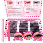 40D60D80D Fluffy European and American False Lashes Cross-border Trade Beauty and Personal Care Lashes Kit Lightweight and Breathable