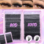Amazon 304080100D false eyelashes European and American style single cluster 32 rows 640 clusters eyelash book set wholesale