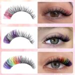Cross-border Colored Lash Clusters Individual Lashes D Curl