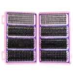 European and American cross-border false eyelash book DIY segmented D-curve lashes natural thick self-lashing Christmas false eyelash set