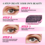 【Custom】European and American cross-border single-cluster segmented false eyelash set Fluufy wholesale eyelash book eyelashes