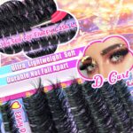 European and American cross-border hot-selling DIY single cluster false eyelashes, large capacity, curly and thick mixed style eyelashes wholesale