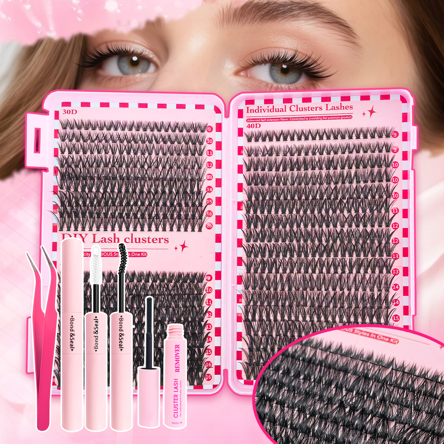 o1cn014za2aa1ltgkvndm6b 2212222444876 0 cib.jpg Amazon 30D40D50D35 Row False Eyelashes Foreign Trade Cluster Lashes Book European and American Cross-border Eyelashes Wholesale