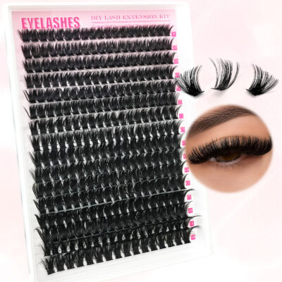 [TEMU Supply] European and American False Lashes Cross-border Hot-selling 80D Fluffy Single Cluster Thick Curly Amazon Lashes