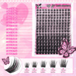 Amazon US/EU Cross-border G01 Thick False Lashes, Export to Middle East, Single Cluster Segmented Hot Melt Fluffy Eyelashes