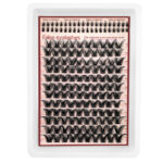 Cross-border false eyelashes, European and American style, a set of segmented natural mixed large-capacity eyelash book family set eyelash kit