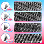 [New] Cross-border European and American style 30D40D50D large capacity lash book set Middle East Russia false eyelashes