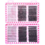 Eyelash Book/Cross-border D-curve Large Capacity Single Cluster False Eyelashes 9-16mm Natural Thick Curled Segmented