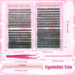 [TEMU Hot] European and American False Eyelashes 30D40D50D Large Capacity Lash Book Russian Asian Eyelashes