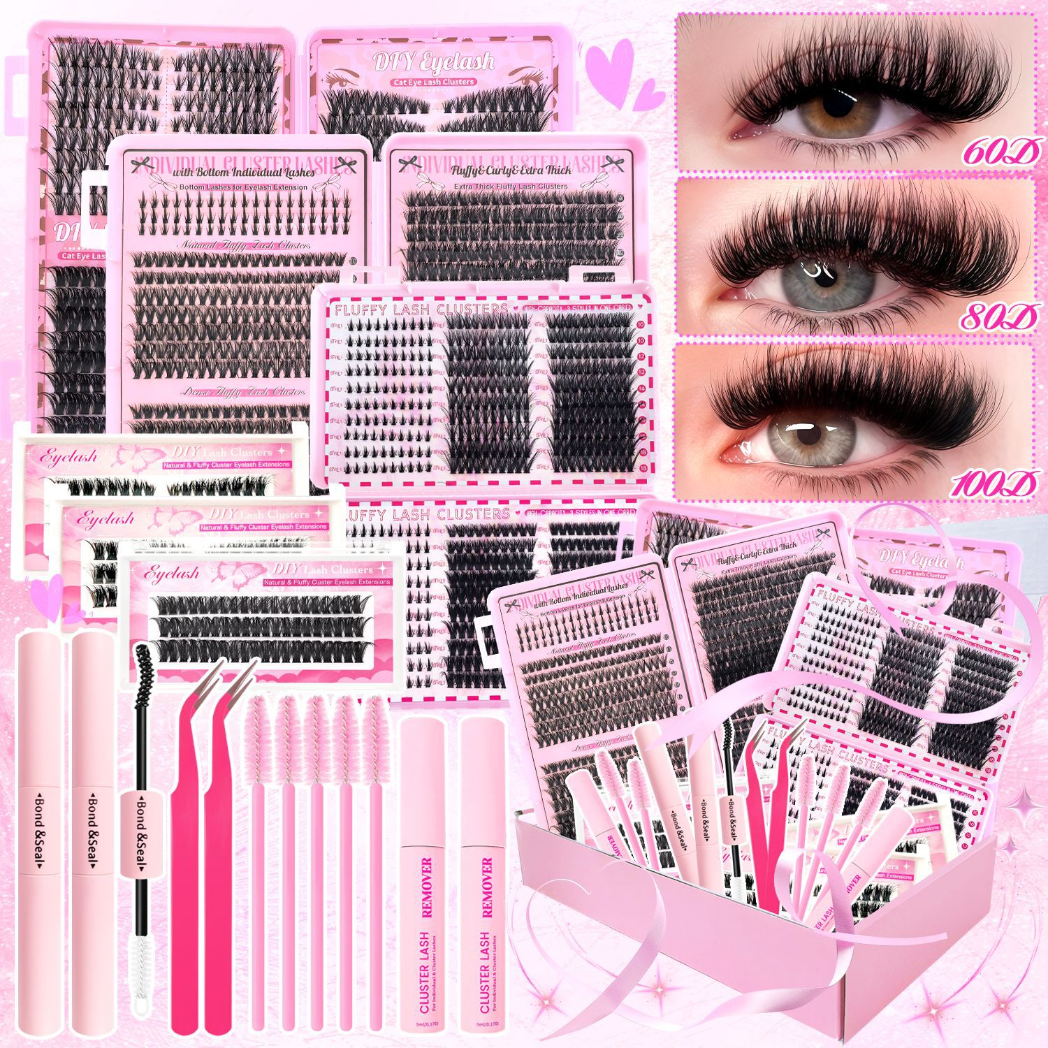 o1cn016tk1nh1ltgjn5veat 2212222444876 0 cib 3.jpg 【Cross-border Bestseller】European and American Style False Eyelash Gift Box Large Capacity Asian Eyelash Book Russian Eyelash Set