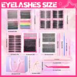 Amazon cross-border European and American false eyelash gift box, thick style, single cluster segmented eyelash set, eyelash book wholesale