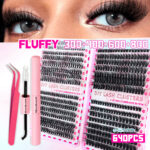 Amazon Best-Selling Asian False Eyelash Set, Wispy Lash Book, Cross-Border Eyelash for European and American Markets, Factory Wholesale
