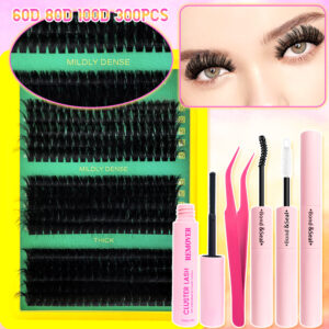 [TEMU Hot Sale] Wholesale 15-row 60D/80D/100D Cluster Eyelashes for Cross-border Europe and America
