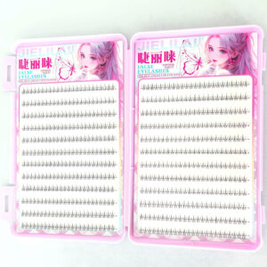 Jielilai No-Glue False Eyelashes Small Flame Lower Lash Book Cute Natural Girl Group Simulation Large Capacity Self-Adhesive Eyelashes