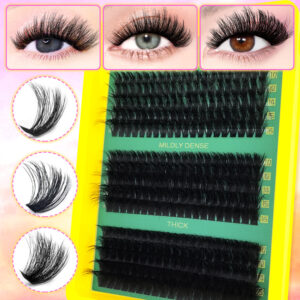False Eyelashes European-American Cross-border Segmented Lash Set 15 Rows 60D/80D/100D Single Cluster Fluffy Lashes Wholesale