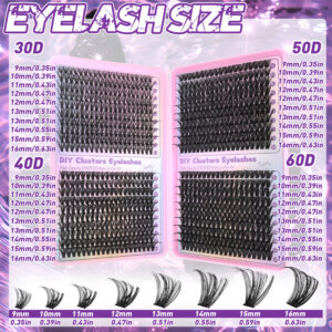 Amazon cross-border large-capacity eyelash book DIY cluster lashes Russian false lashes thick European and American eyelash mix