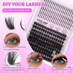 European and American style cross-border light pink fairy false eyelashes 100D 14 rows natural lower lashes thick export eyelashes wholesale