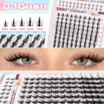 [Amazon Hot Sale] New Style Little Wild Rabbit + Cat Whisker Lower Lashes Comic Lashes for Beginners 164 Clusters