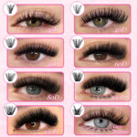 Cross-border false eyelashes, European and American style, a set of segmented natural mixed large-capacity eyelash book family set eyelash kit