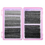 Cross-border European and American style thick false eyelashes 50D80D large capacity eyelash book set Asian mixed race eyelash wholesale