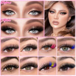 Amazon cross-border European and American style false eyelash gift box, thick single-cluster segmented eyelash set, eyelash book
