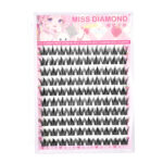 100 Clusters Large Capacity Glue-Free No-Stem Dog-Style False Eyelashes Lazy Natural Beginner Comic Segmented False Eyelashes Wholesale