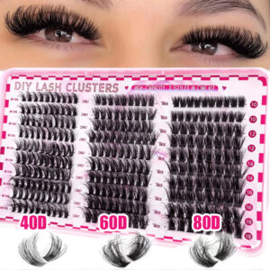 40D60D80D Fluffy European and American False Lashes Cross-border Trade Beauty and Personal Care Lashes Kit Lightweight and Breathable