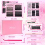 【Cross-border Bestseller】European and American Style False Eyelash Gift Box Large Capacity Asian Eyelash Book Russian Eyelash Set
