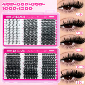 [120D Thick] European and American Style False Eyelash Book Large Capacity Russia Middle East Cross-border Asian Mixed False Eyelashes