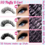 40D60D80D Fluffy European and American False Lashes Cross-border Trade Beauty and Personal Care Lashes Kit Lightweight and Breathable