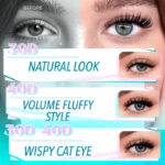 Cross-border best-selling single-cluster false eyelashes, Europe, America, and Middle East export cosmetics, exclusive glue and tweezers wholesale, 30P 40P