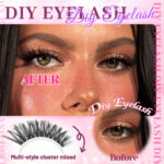 Cross-border European and American style false eyelash set 40D 20 rows 40pcs eyelashes Amazon Shein Temu hot-selling eyelashes