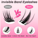 [Amazon Hot Sale] New Little Wild Rabbit Lashes 14-Row Comic Lashes 140 Clusters for Beginners