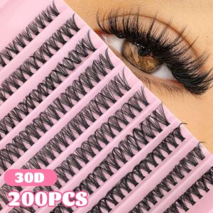 [TEMU Bestseller] 30D Thick 10-Row Large Capacity Fluffy Single Cluster DIY Self-Lamination Segment Lashes