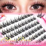 Cross-border European and American style glue-free false eyelashes, doggy-style natural comic eyes, large-capacity set eyelashes wholesale