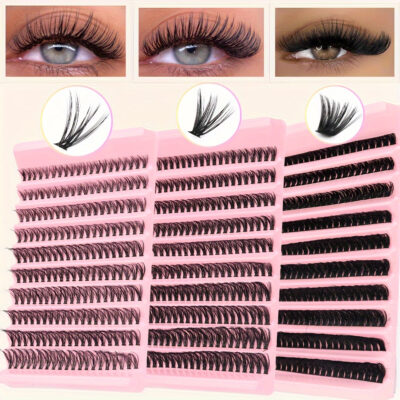 [TEMU Hot Sale] Cross-border Trade 304080D European and American False Eyelashes 10 Rows Thick Mixed Segment Eyelashes