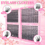 [Special Price] Amazon Cross-border Segmented Hot Melt Wide Stem 40 Rows Mixed Thick European and American False Eyelashes